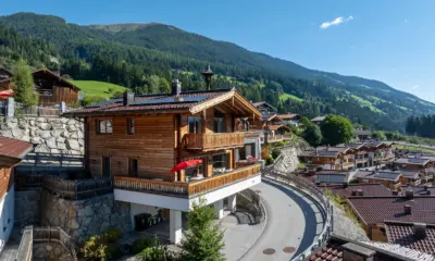 Nationalpark Chalets Hoher Rosshuf aanzicht chalet in de zomer
